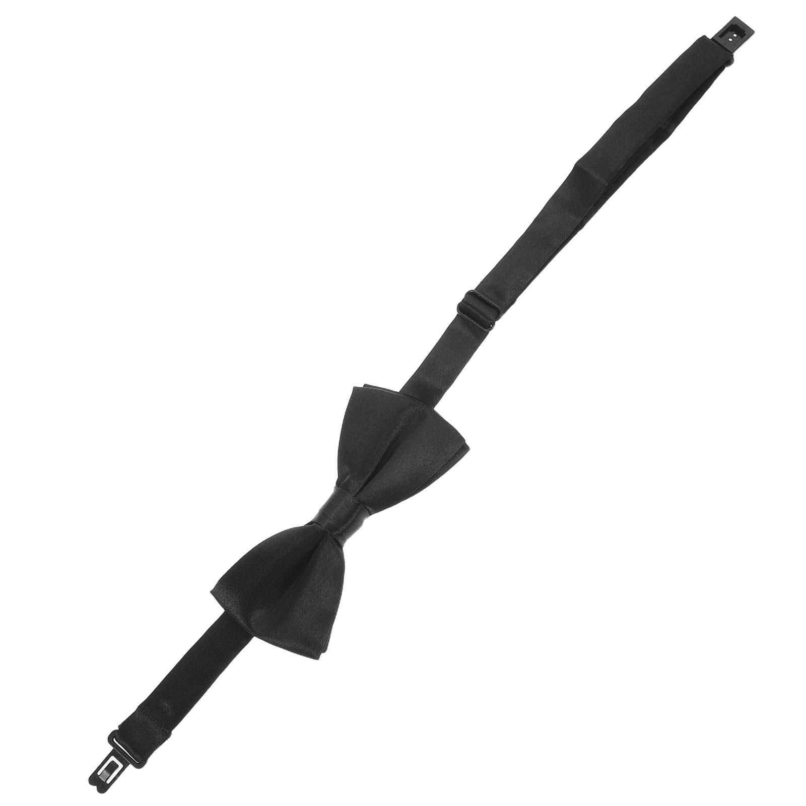 Bow Tie Pre Tied - Black Kids Bow Tie Adjustable Pre-Tied