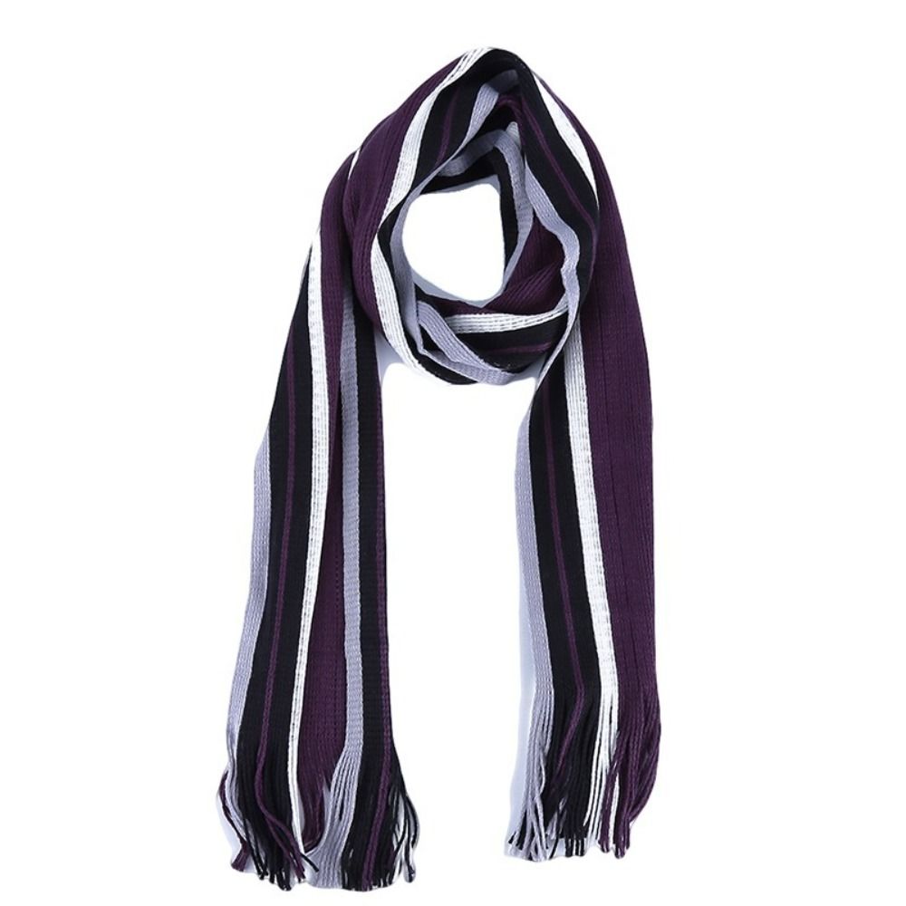 Cashmere Men Striped Scarf Fas - Muffler Men Wool 评论和价格
