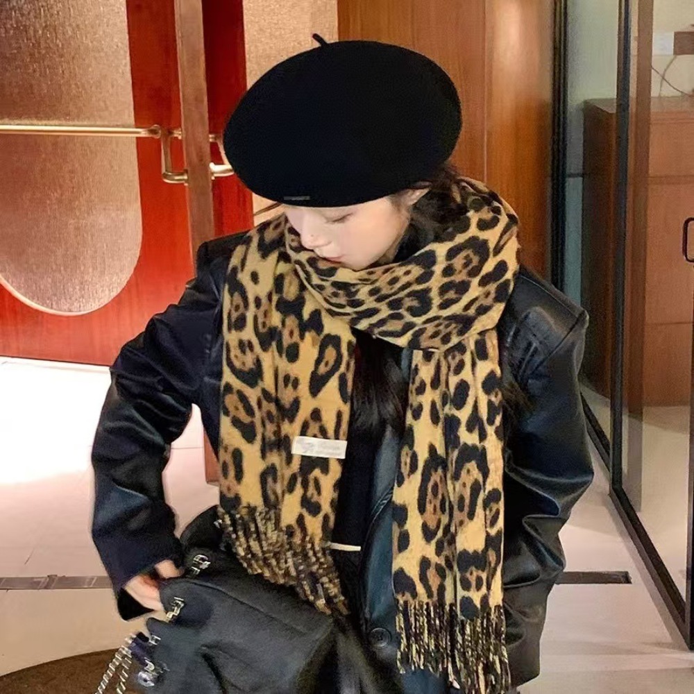 190*70CM Design Leopard Scarf  - Woven Scarf Blanket 评论和价格