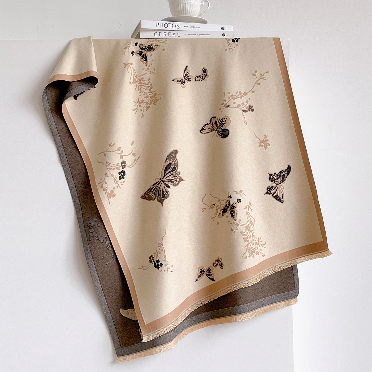 Women Imitation Cashmere Scarf - Pashmina Wrap Large 评论和价格