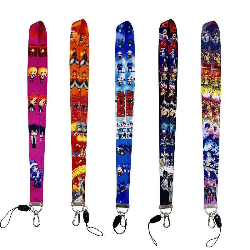 5pcs Fairy Tail Anime Peripher - Lanyard Badge Holder 评论和价格