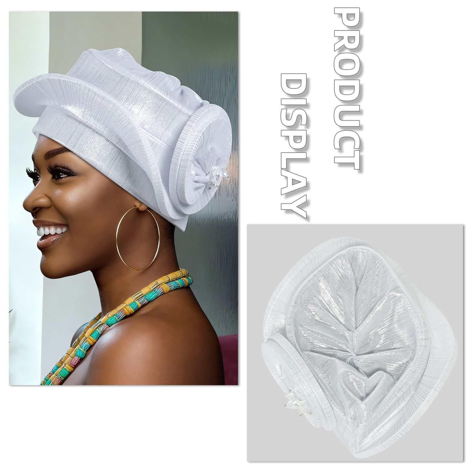 Novelty Spiral Beret for Women - Head Wrap Turban 评论和价格