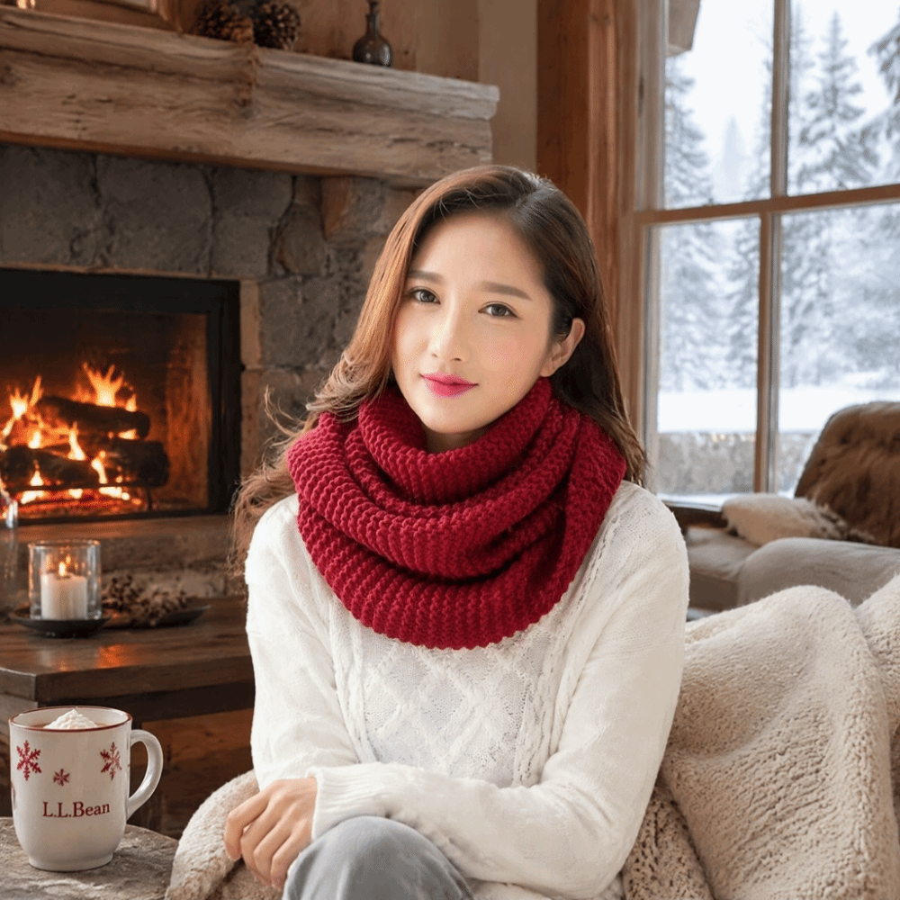 Solid Color Infinity Loop Scar - Infinity Scarf Knit 评论和价格