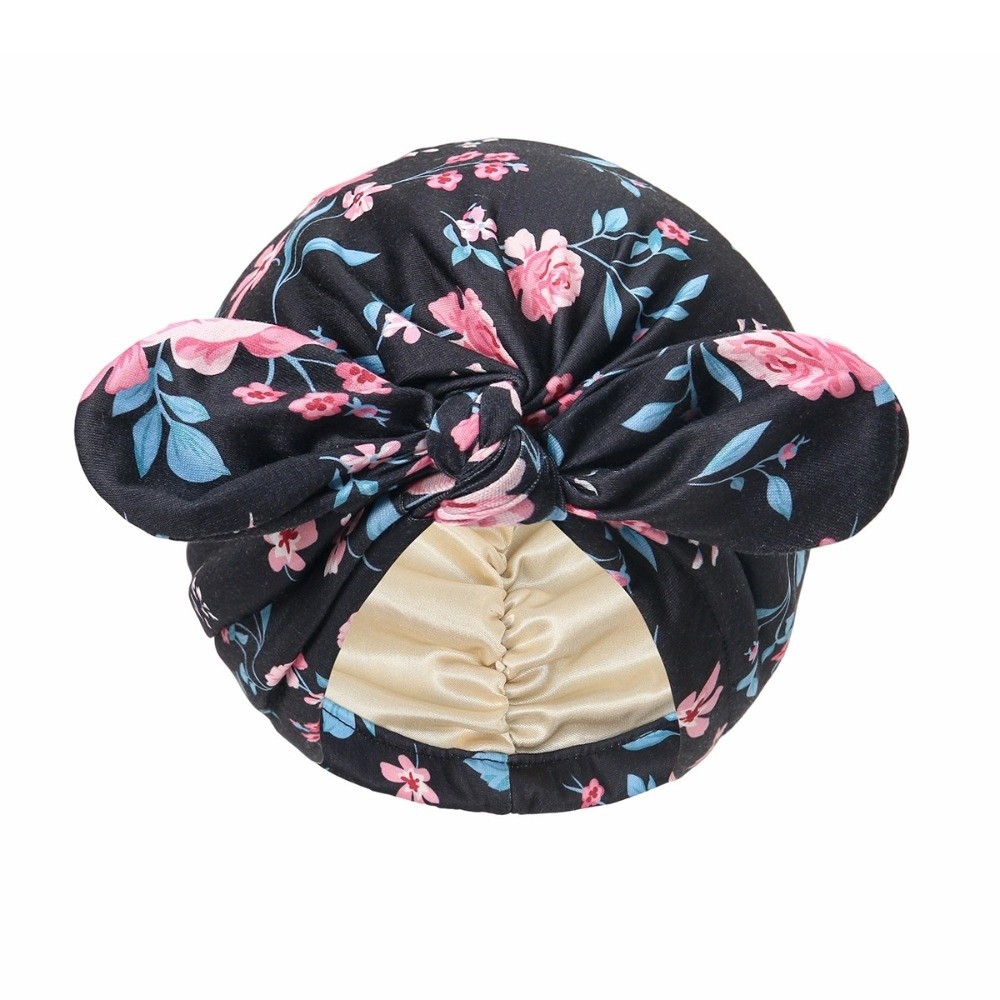 Satin Lined Bandana Turban Hat - Bow Tie Pre Tied 评论和价格